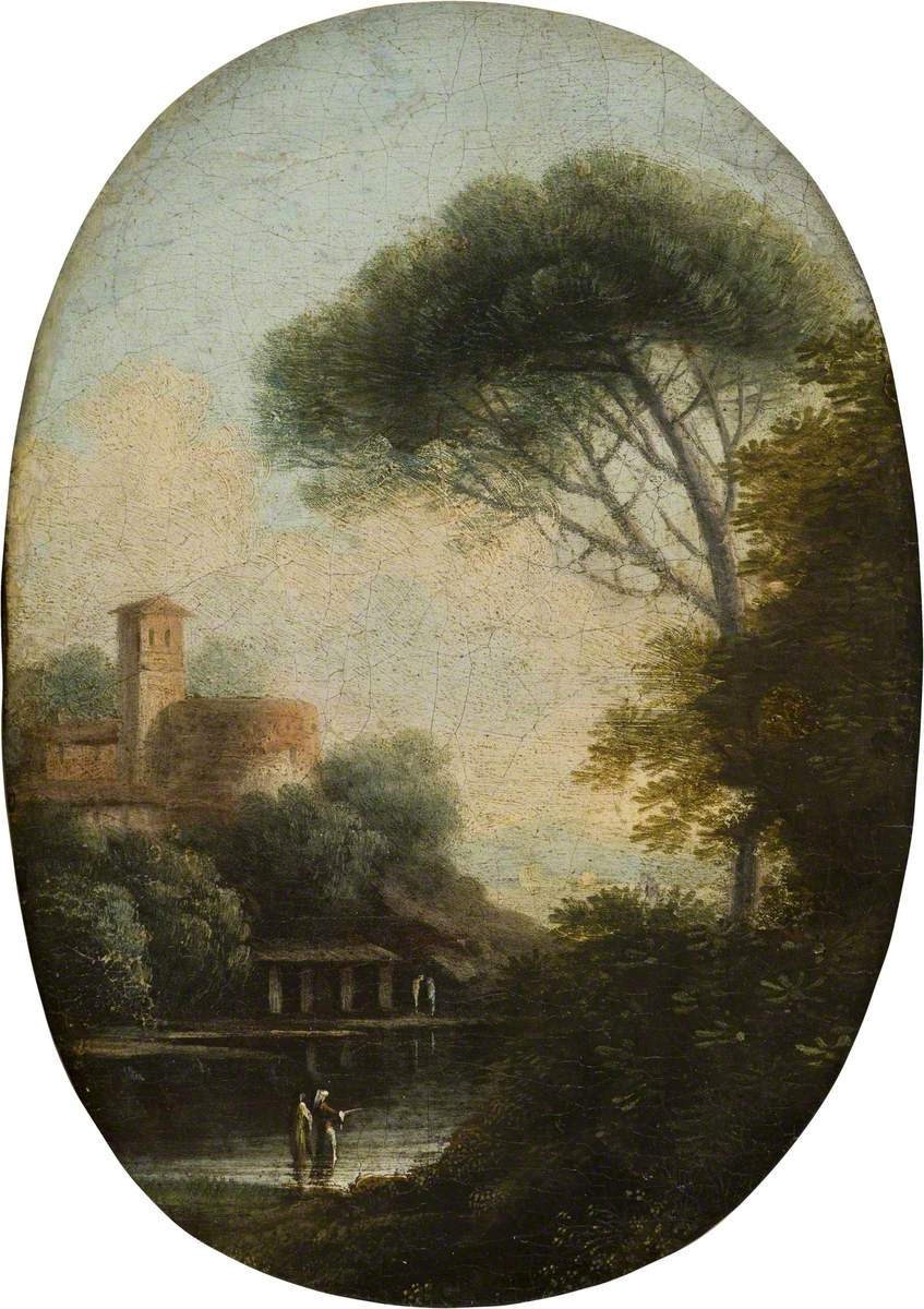 Paysage lacustre boisé - Claude Lorrain