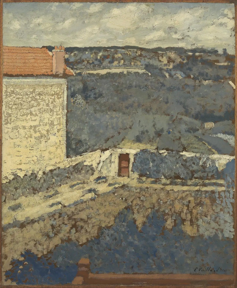 Manzara - Soldaki ev - Édouard Vuillard