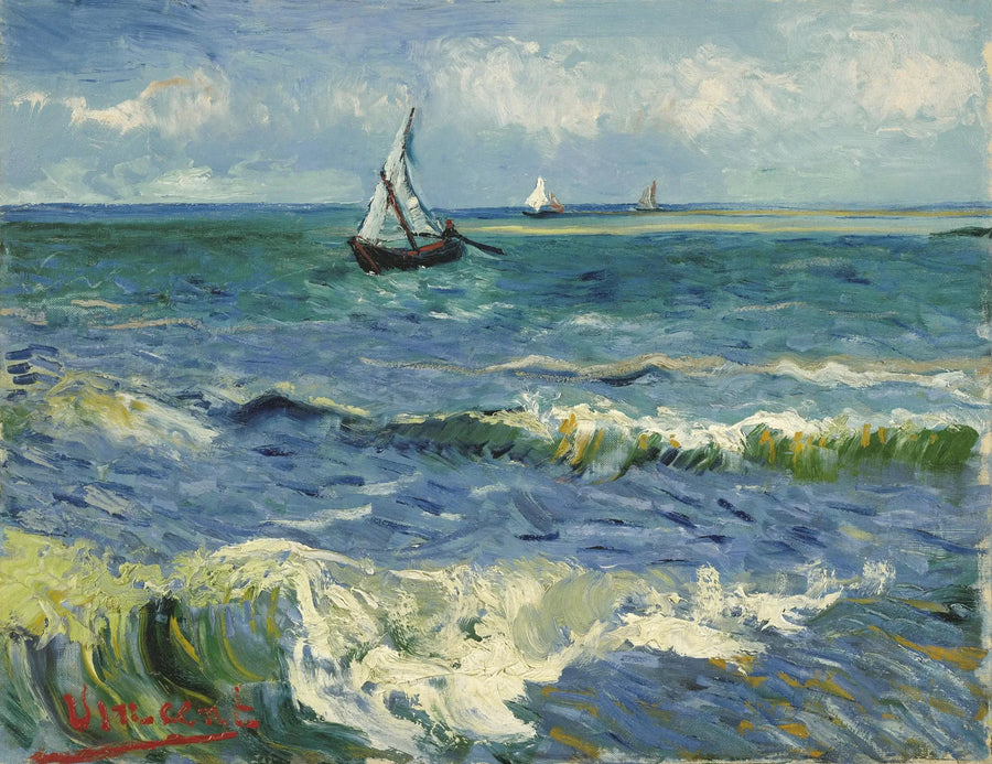 Saintes-Maries-de-la-Mer Yakınlarında Deniz Manzarası - Vincent van Gogh