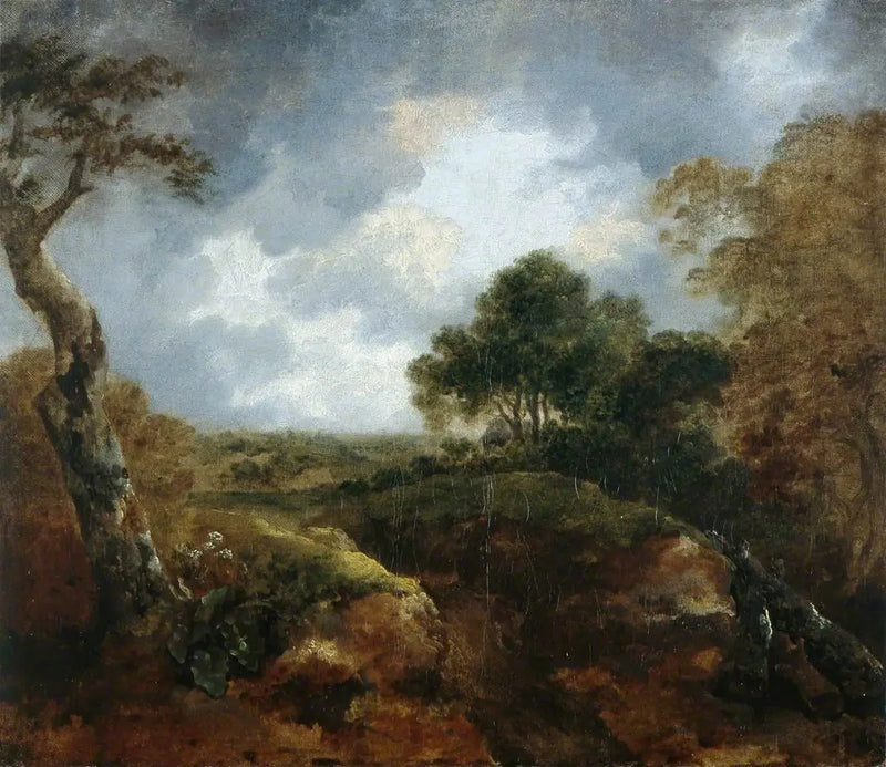 Açık Manzara Ormanın Kenarında - Thomas Gainsborough
