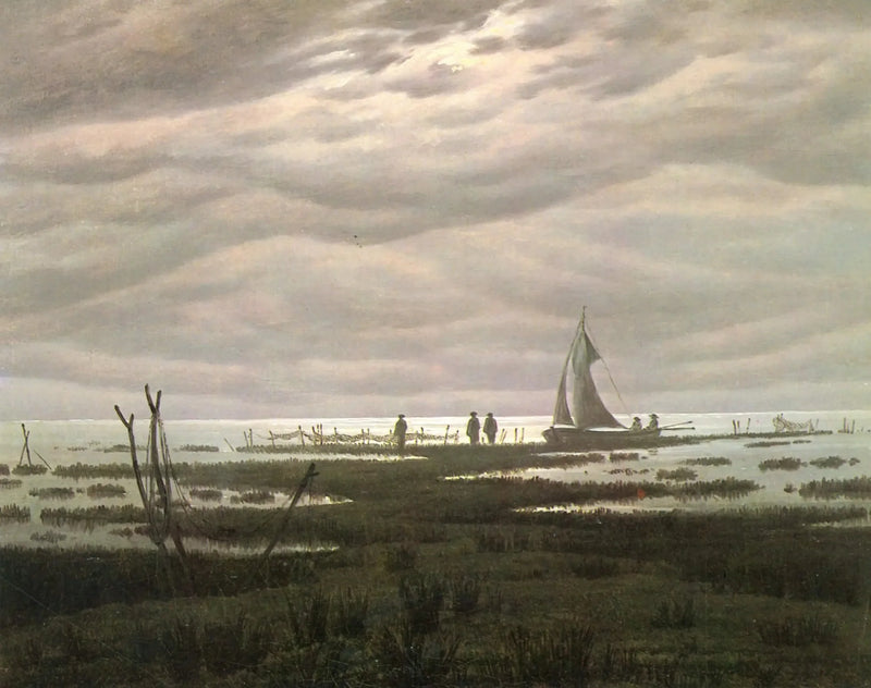 Greifswald Koyu'ndaki Düz Manzara - Caspar David Friedrich