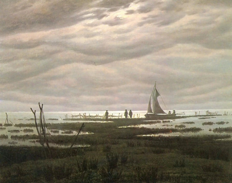 Greifswald Koyu'ndaki Düz Manzara - Caspar David Friedrich