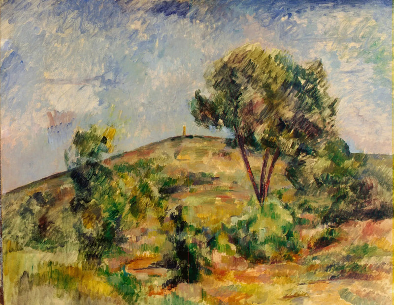 Aix yakınındaki manzara ve César kulesi - Paul Cézanne