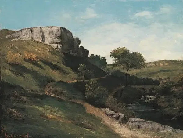 Maisières Yakını Manzara - Gustave Courbet