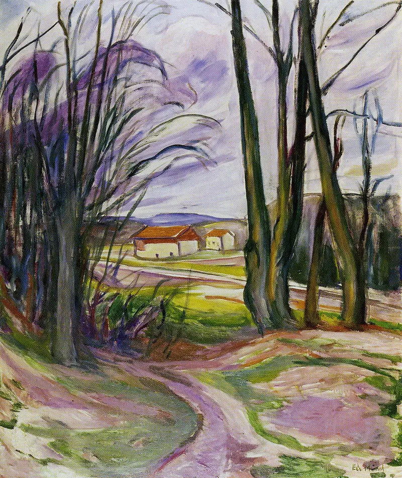 Skøyen Yakınındaki Manzara - Edvard Munch
