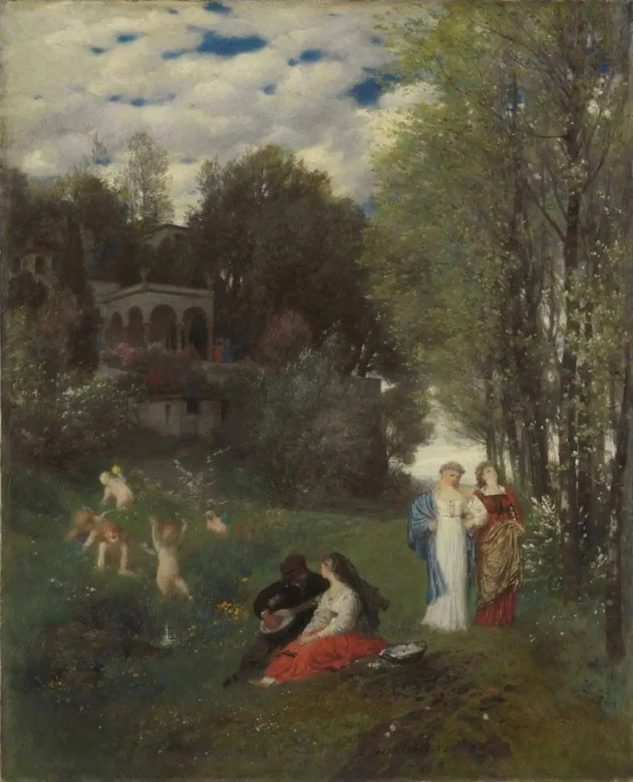 İdeal Bahar Manzarası - Arnold Böcklin