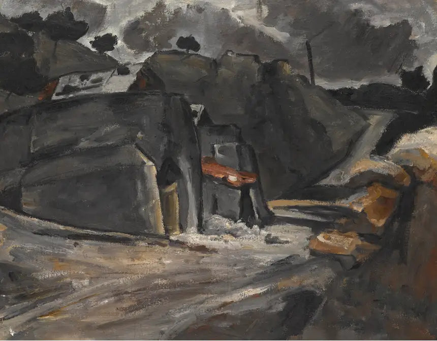 Provençal Manzarası (Estaque'deki Kayalar) - Paul Cézanne
