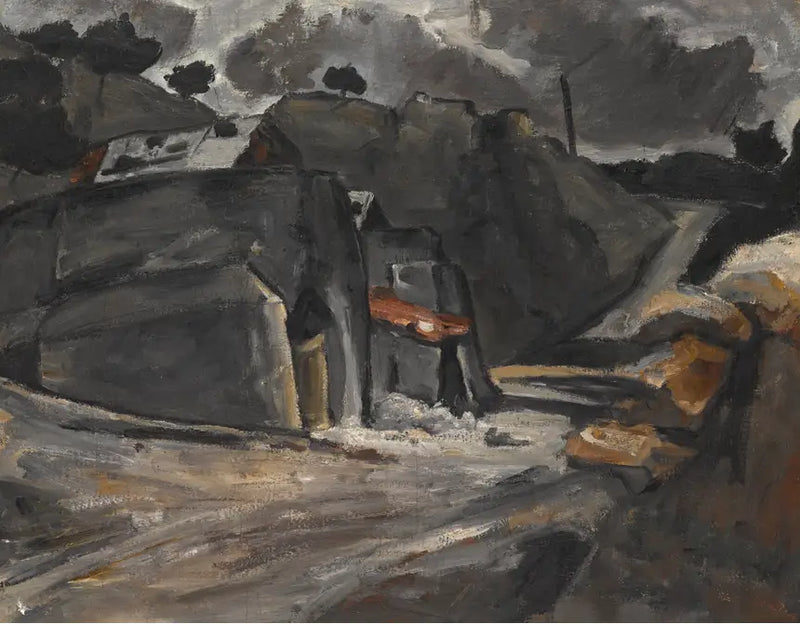 Provençal Manzarası (Estaque'deki Kayalar) - Paul Cézanne