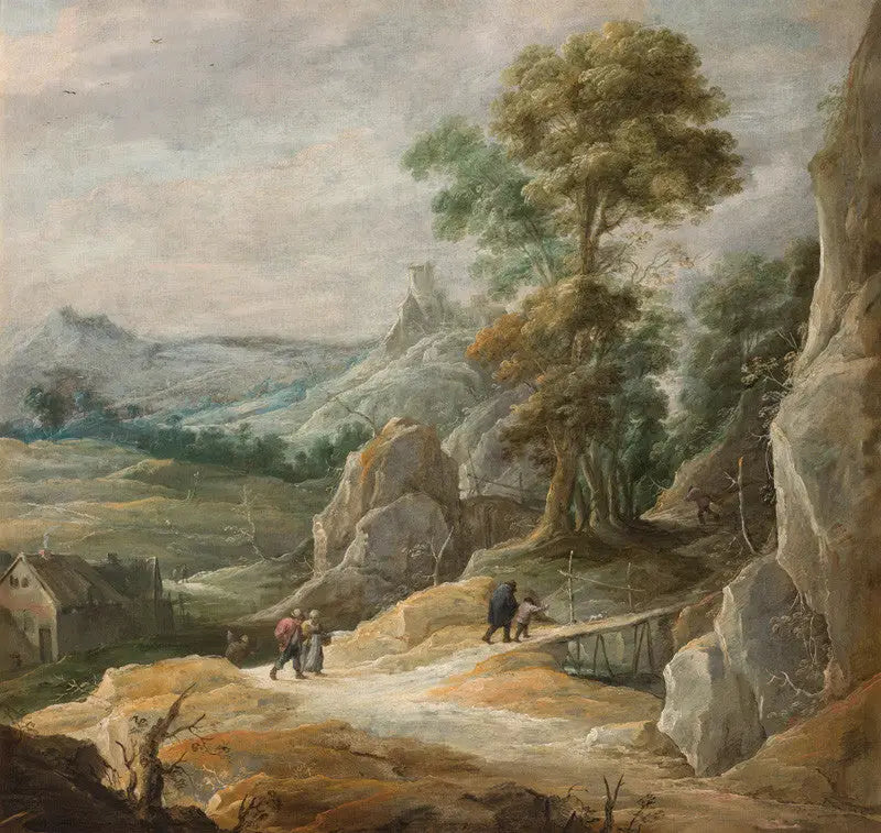 Kayalık Manzara ve Hacılar - David Teniers genç
