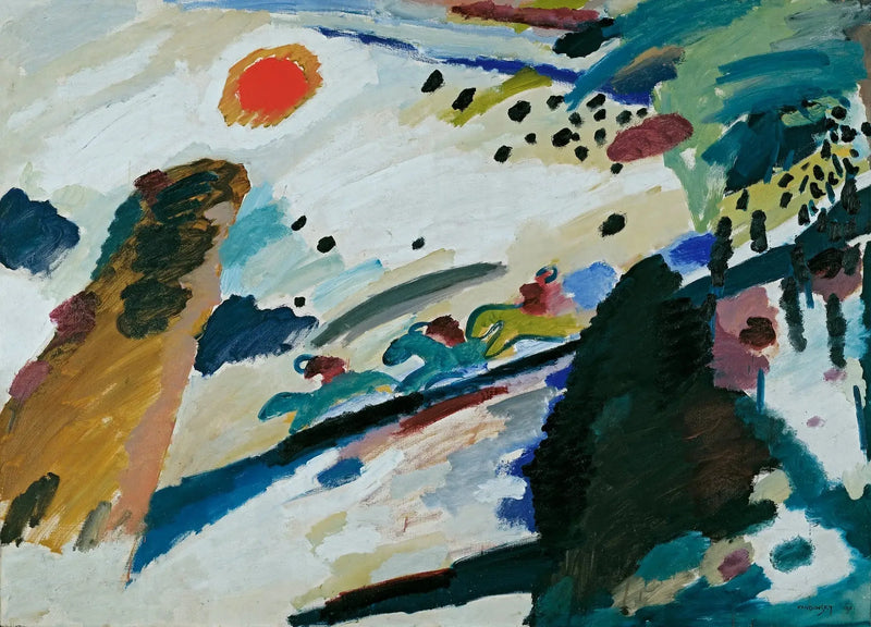 Romantik Manzara - Vassily Kandinsky