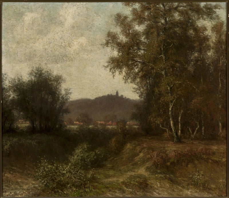 Ağaçlı kırsal manzara - Claude Monet
