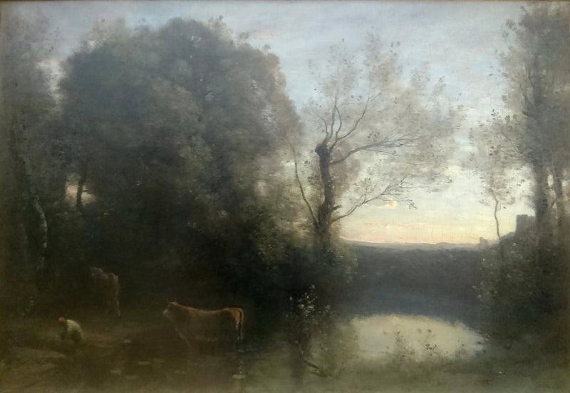 Manzara, Gün Batımı - Jean-Baptiste Camille Corot