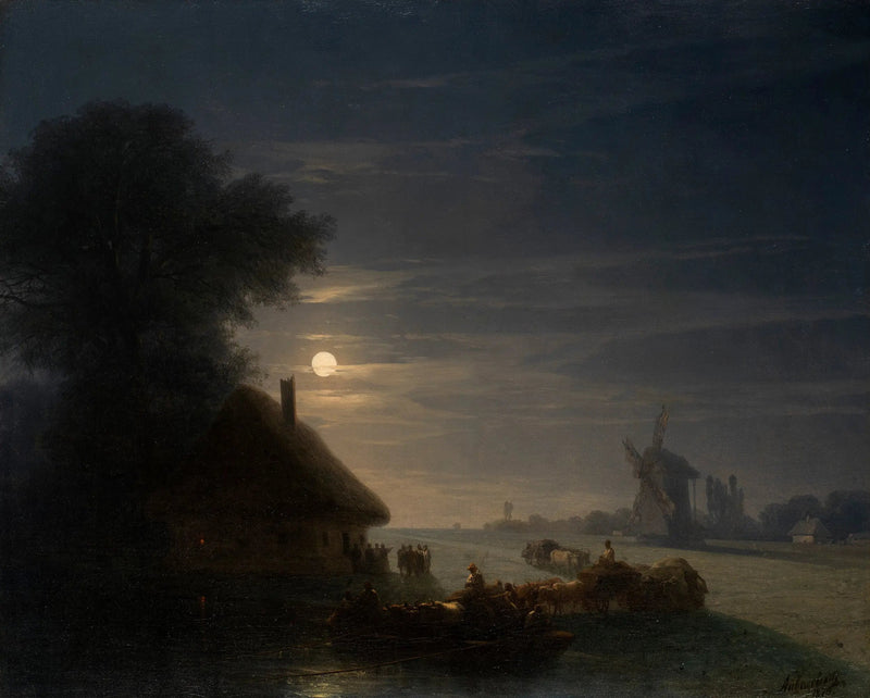 Ukrayna Manzarası Gece - Ivan Aïvazovski