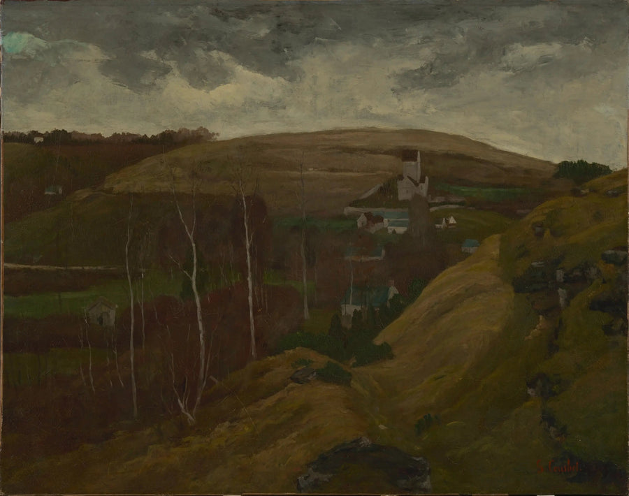 Hillside Manzara - Gustave Courbet