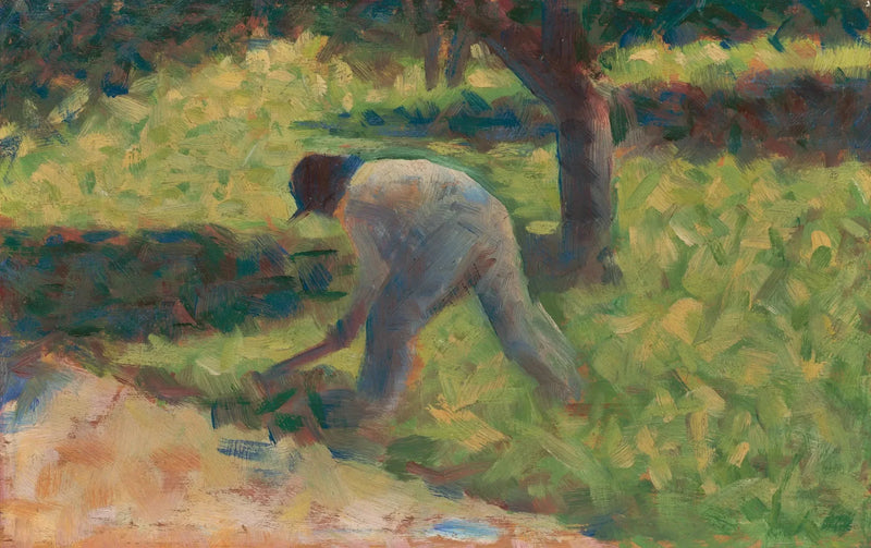 Çiftçi bir çapa ile - Georges Seurat