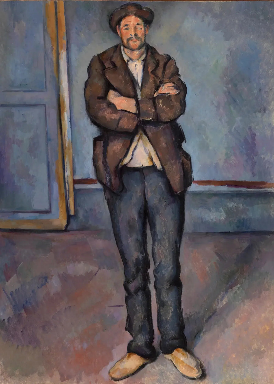 Kolları kavuşturmuş ayakta duran çiftçi - Paul Cézanne