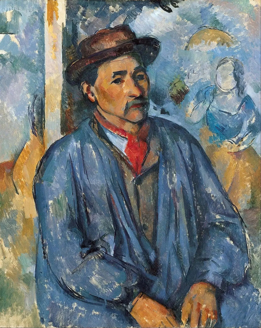 Mavi önlüklü köylü - Paul Cézanne