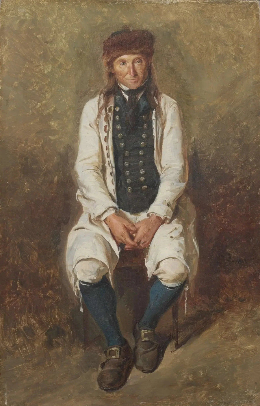 Hesse'li Çiftçi Kostümünde - Ludwig Knaus