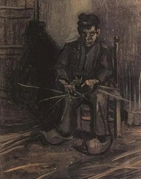 Sepet yapan köylü - Vincent van Gogh