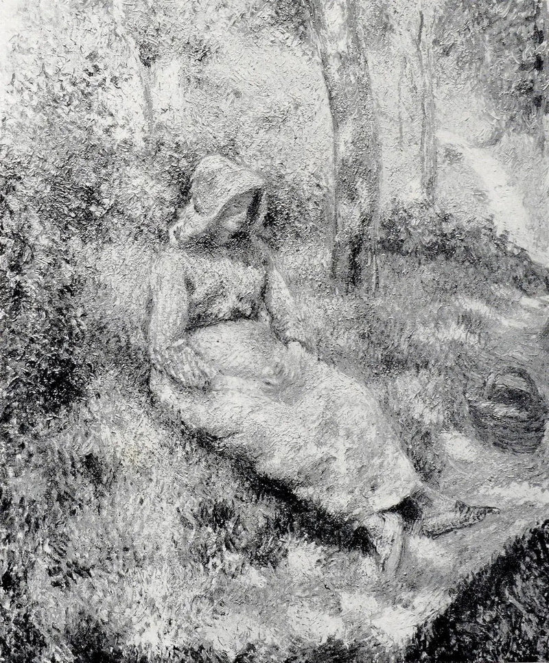 Oturan Köylü - Camille Pissarro