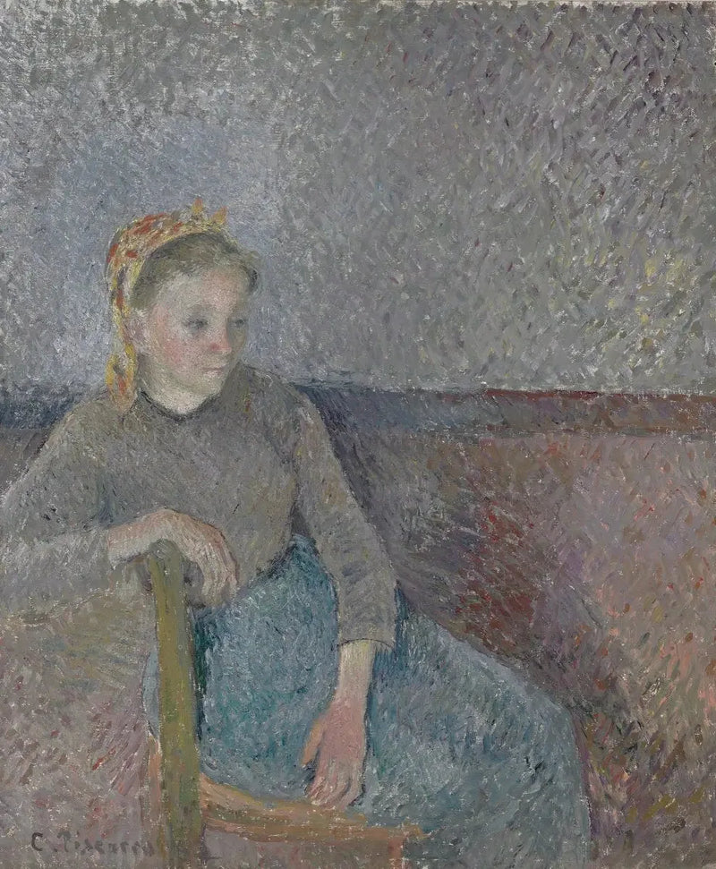 Oturan Köylü - Camille Pissarro