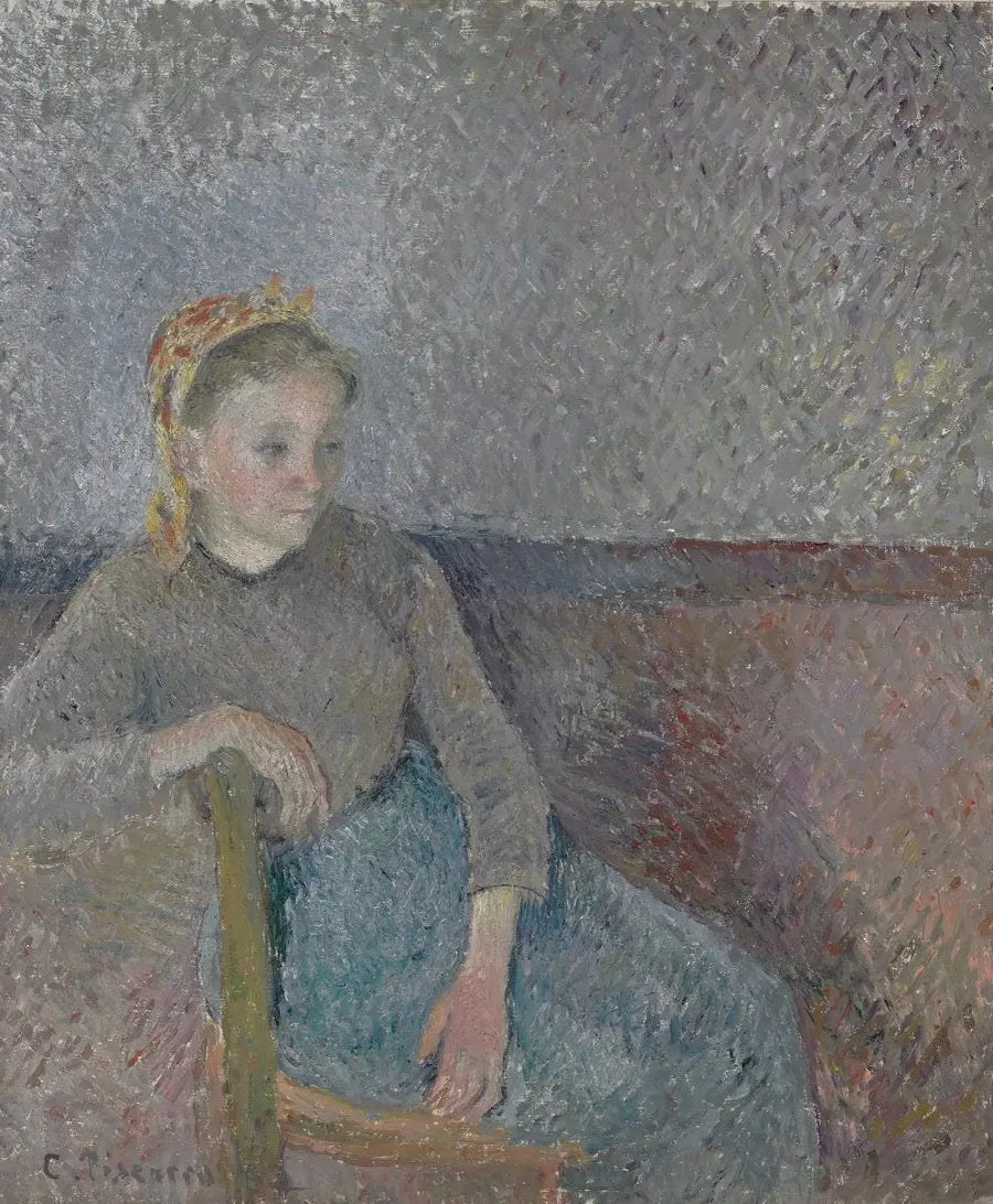 Oturan Köylü - Camille Pissarro