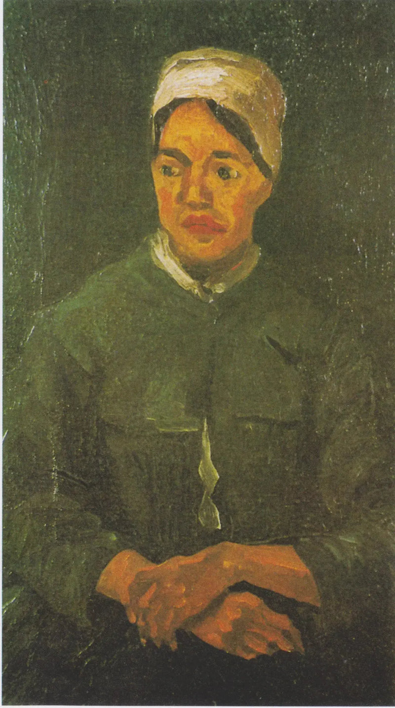 Çiftçi, oturmuş (yarım figür) - Vincent van Gogh