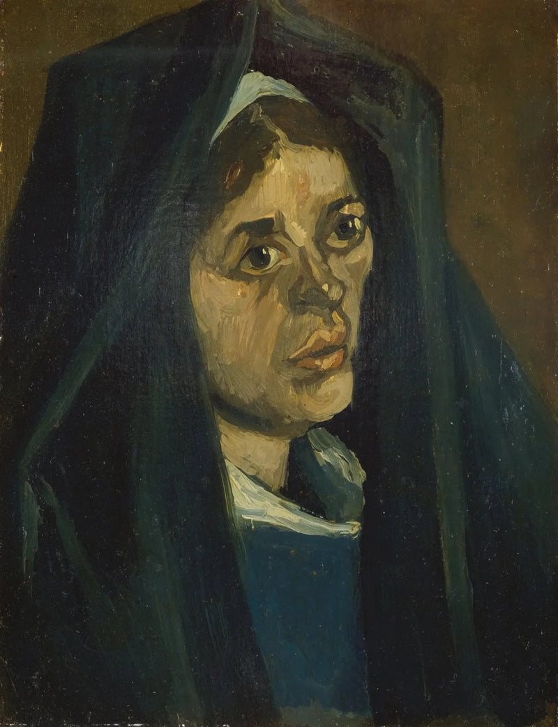 Yeşil Şal Takmış Köylü Kadın - Vincent van Gogh