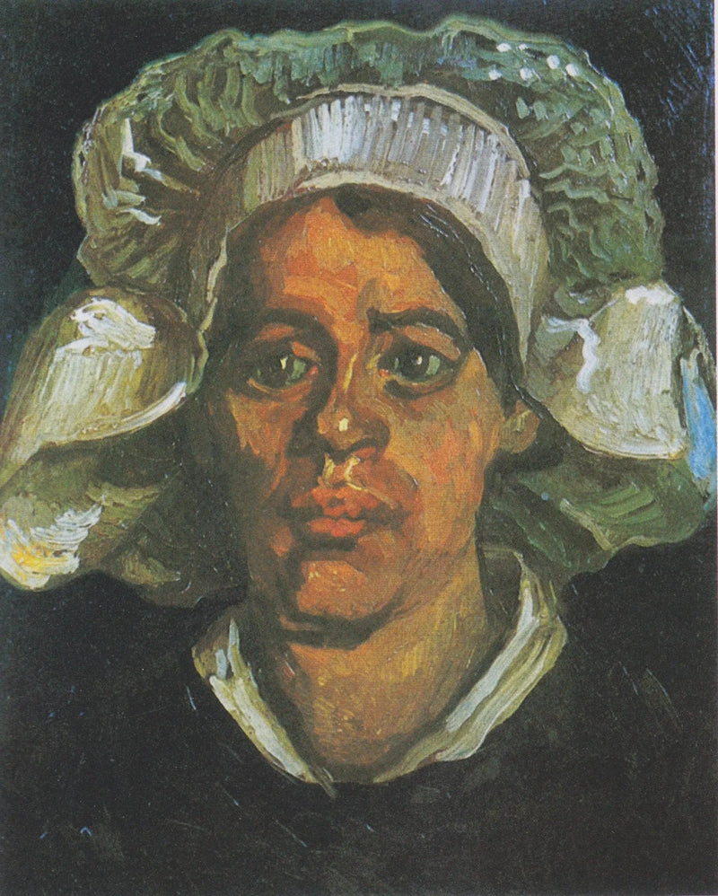 Beyaz şapkalı köylü kadın - Vincent van Gogh