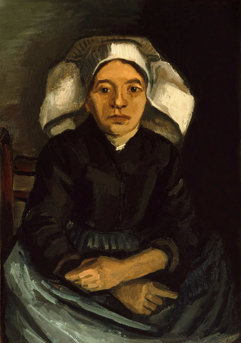 Çiftçi, yarı figür, oturmuş - Vincent van Gogh