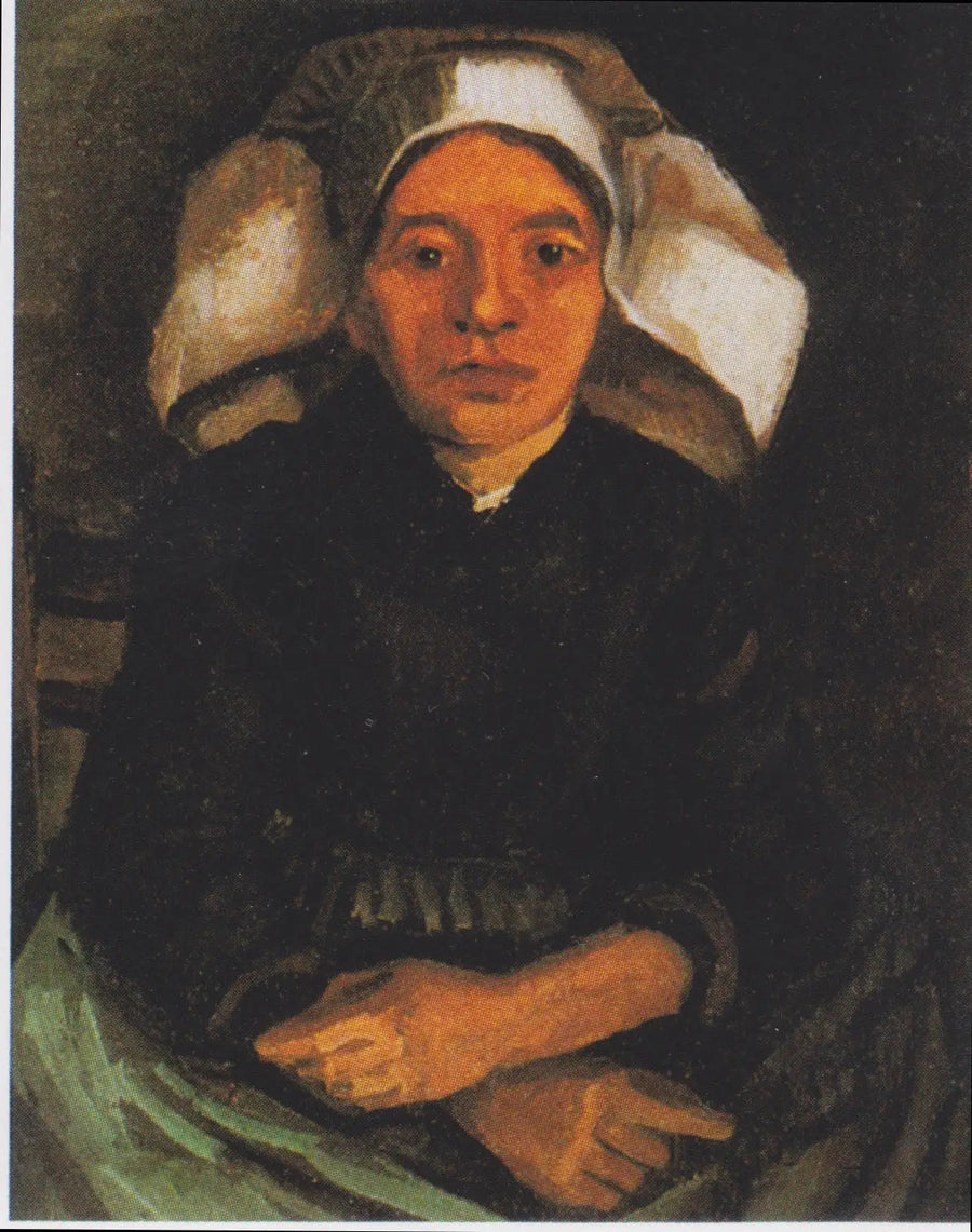 Çiftçi, yarı figür, oturmuş - Vincent van Gogh