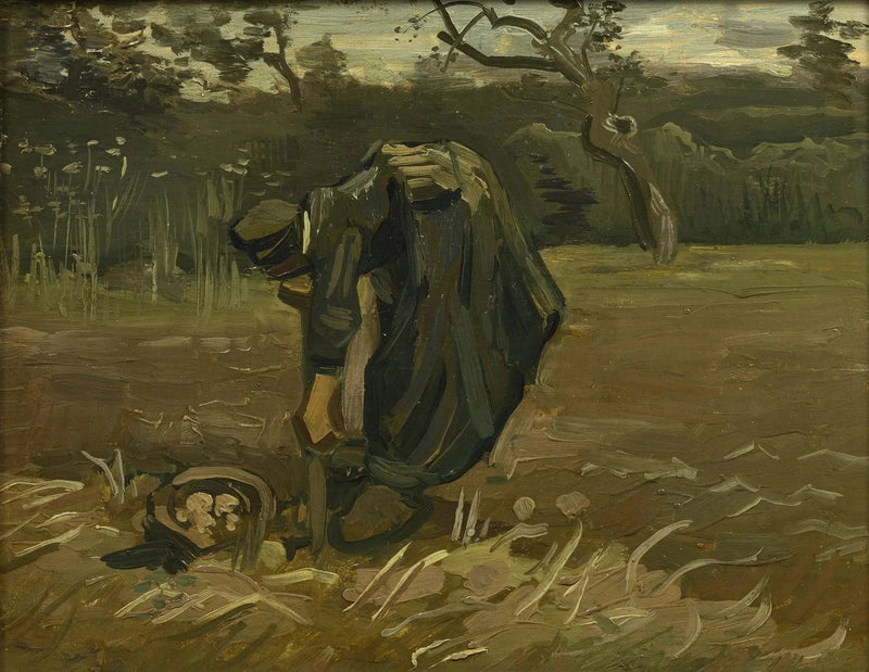 Patates çıkaran köylü kadın - Vincent van Gogh