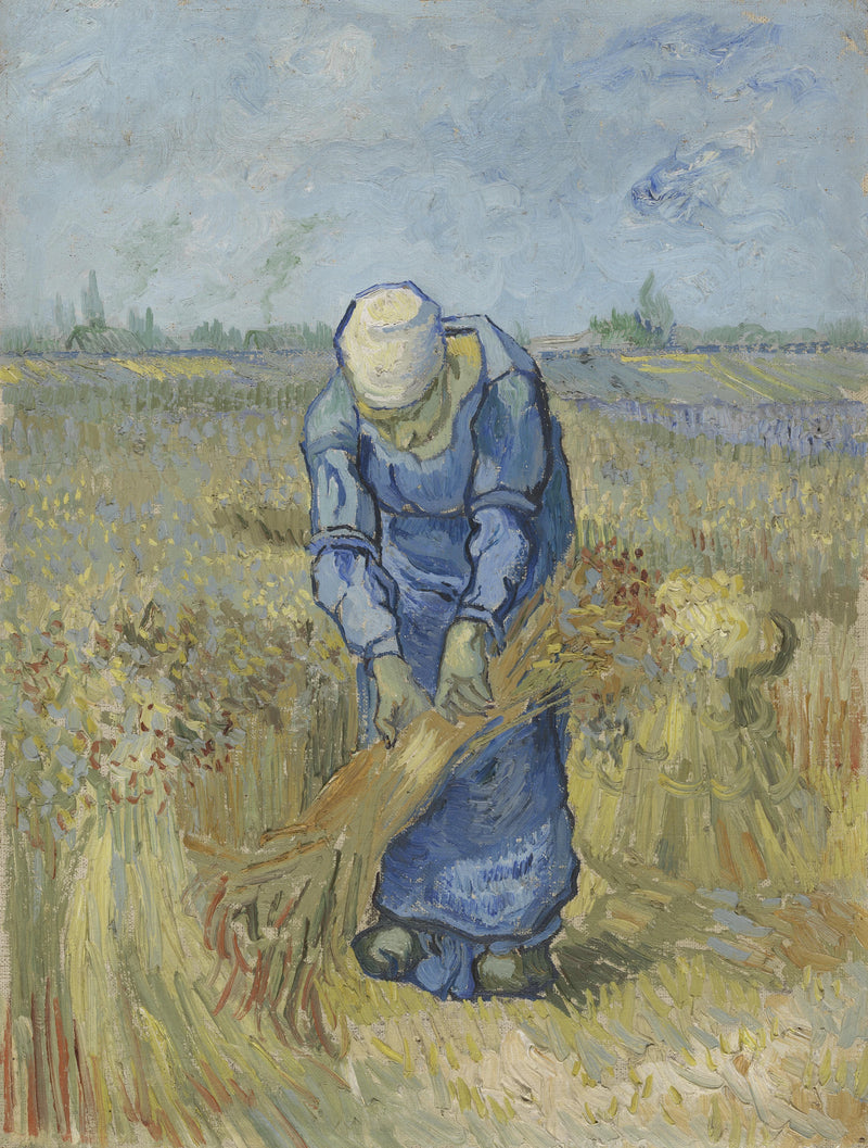 Başak demetleyen köylü kadın (Millet'den uyarlanmıştır) - Vincent van Gogh