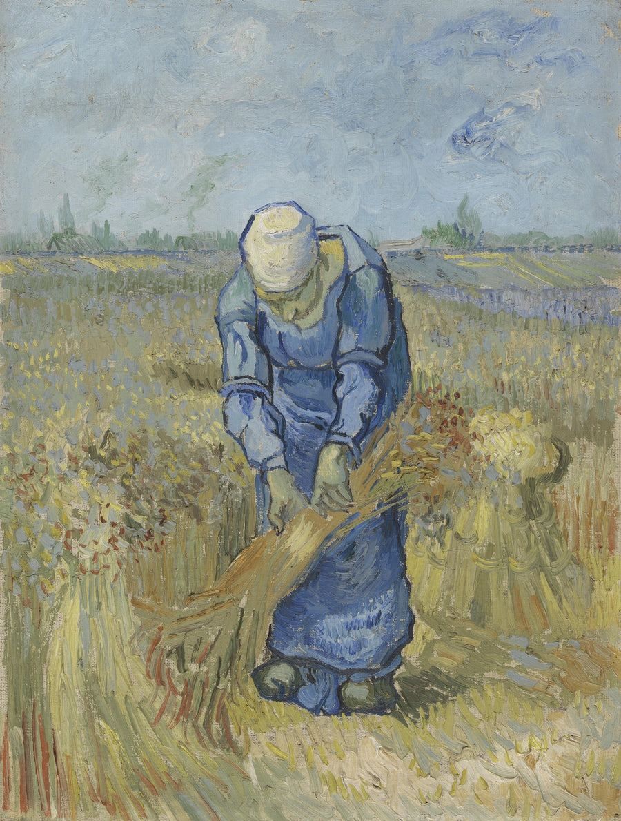 Başak demetleyen köylü kadın (Millet'den uyarlanmıştır) - Vincent van Gogh