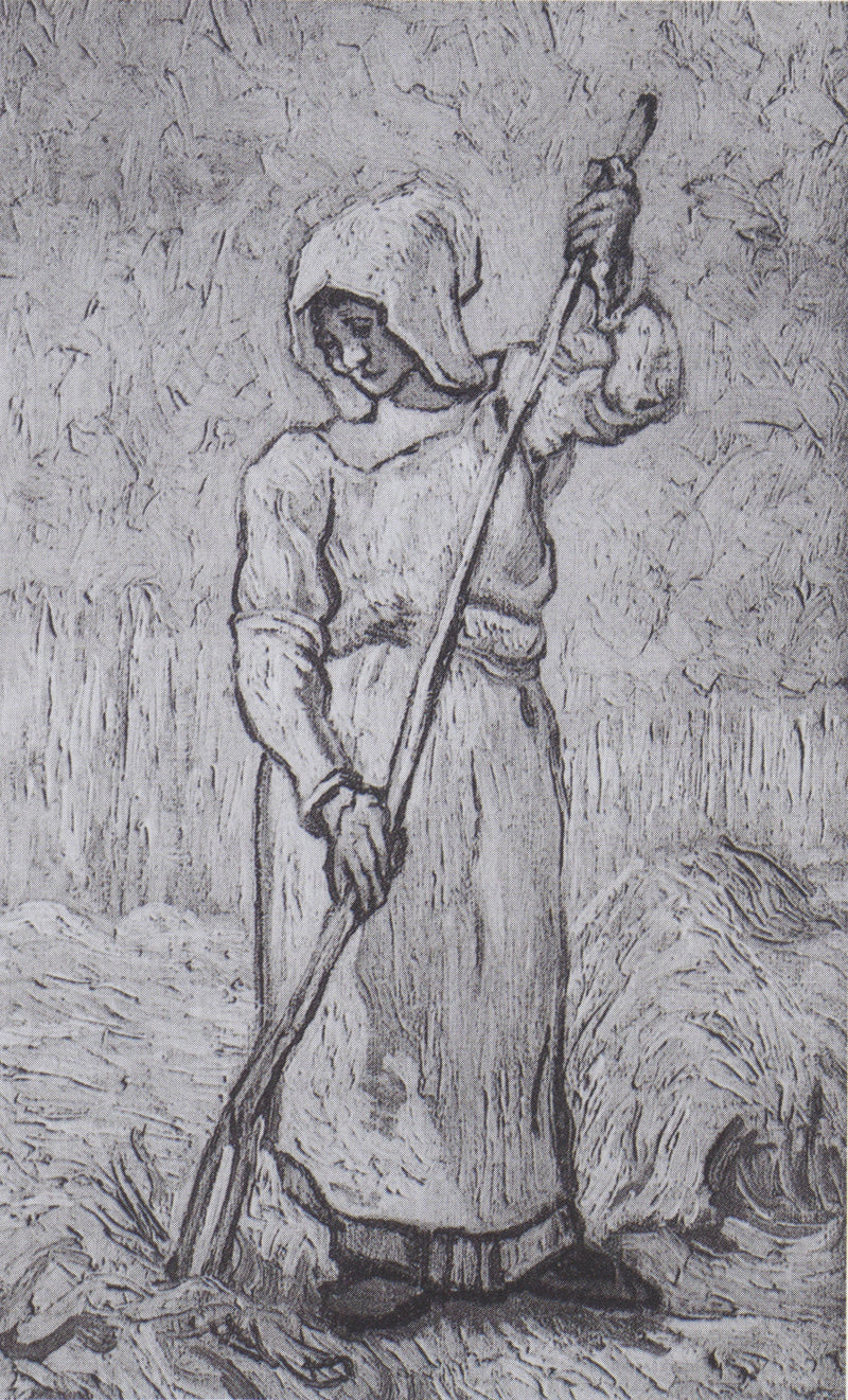 Tırmıklı Köylü Kadın (Millet'e göre) - Vincent van Gogh