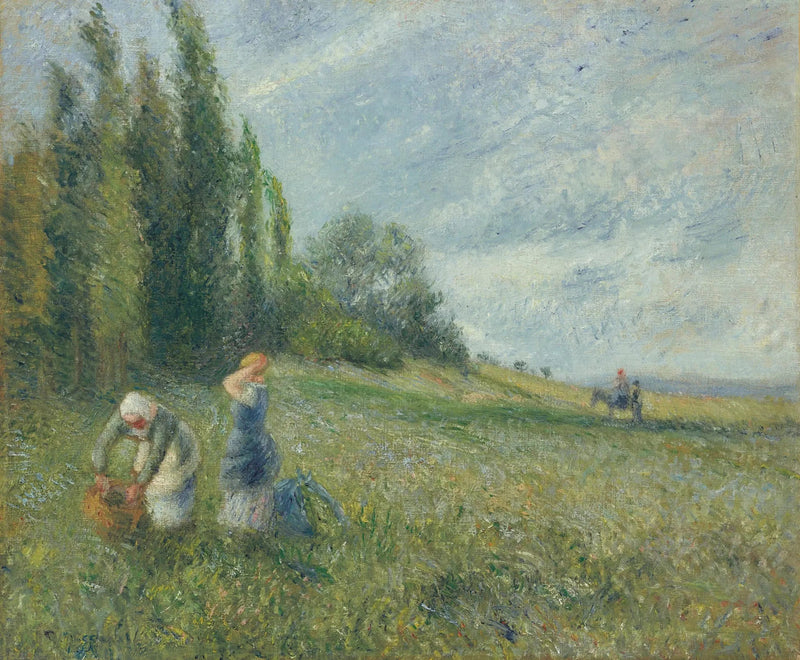 Tarlalarda Köylüler, Pontoise - Camille Pissarro