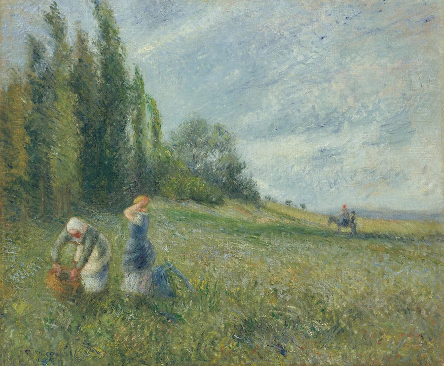 Tarlalarda Köylüler, Pontoise - Camille Pissarro