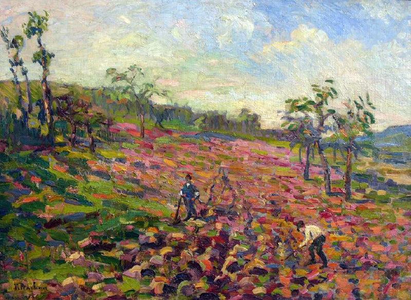 Çiftçiler Tarlada - Robert Antoine Pinchon
