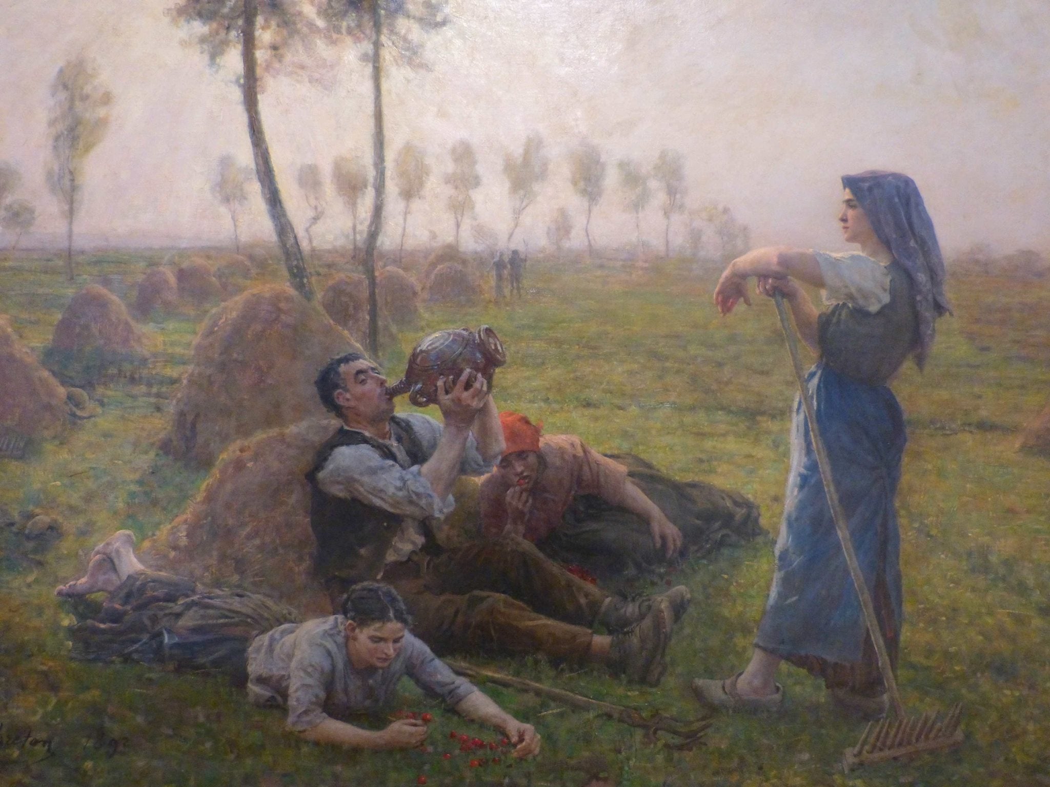 Paysans au repos - Jules Breton