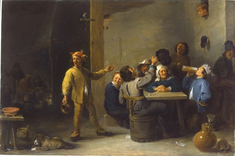 Çiftçiler On ikinci geceyi kutluyor - David Teniers le Jeune