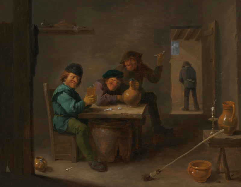 Paysans dans une taverne - David Teniers the Younger