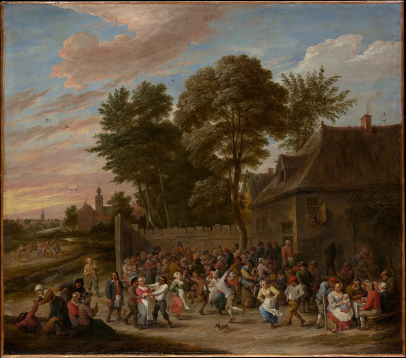 Çiftçiler dans eden ve eğlenen - David Teniers le Jeune