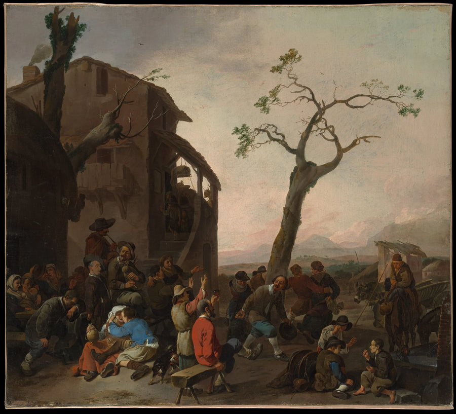 Paysans dansant - Johannes Lingelbach