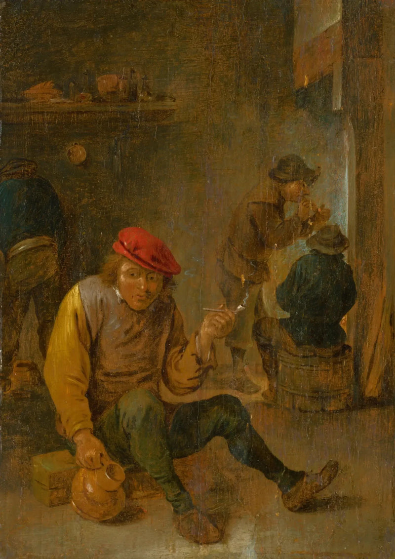 Çömlekçi Çiftçiler (pipo içicileri) - David Teniers le Jeune