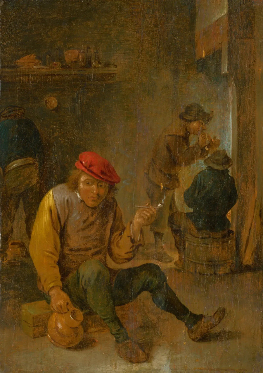 Çömlekçi Çiftçiler (pipo içicileri) - David Teniers le Jeune