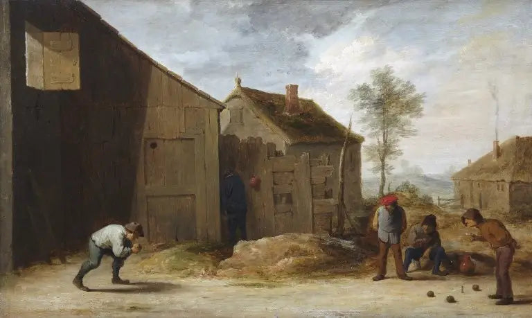 Çiftçilerin Top Oynarken - David Teniers genç