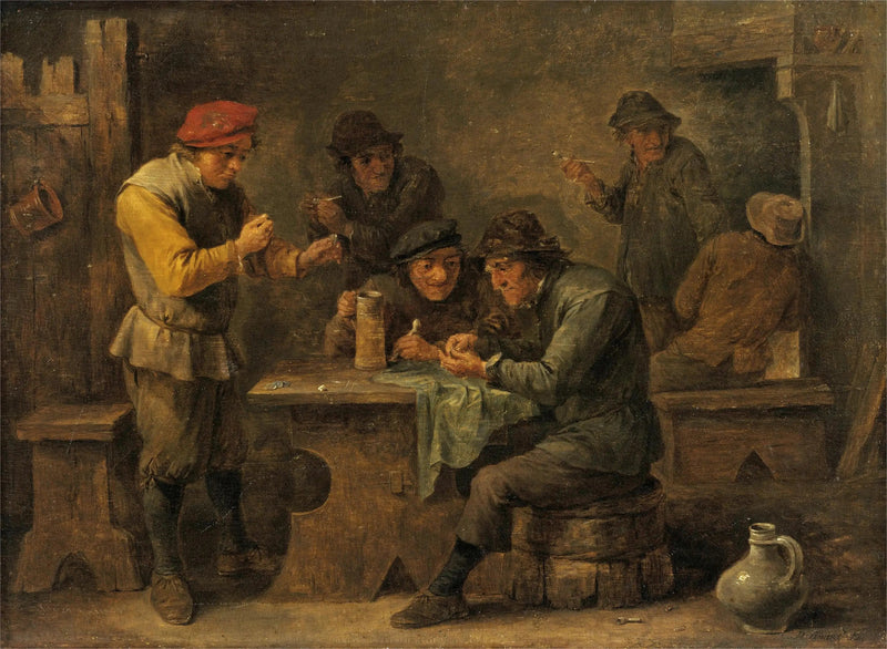 Çiftçiler Zar Atarken - David Teniers le Jeune