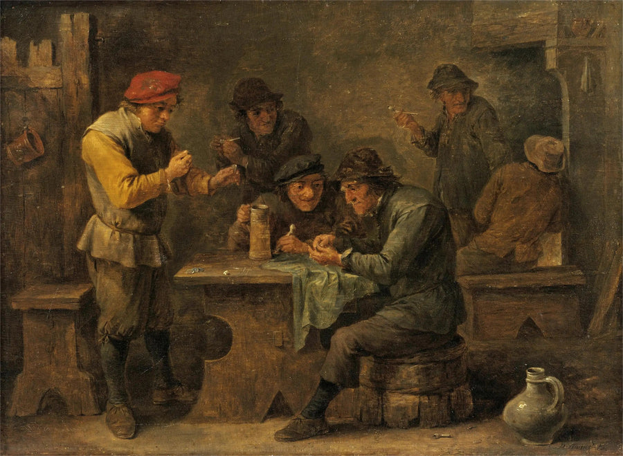 Çiftçiler Zar Atarken - David Teniers le Jeune