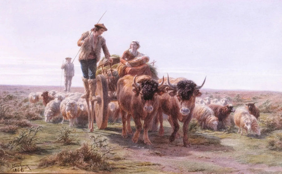 Landais çiftçileri pazara giderken - Rosa Bonheur