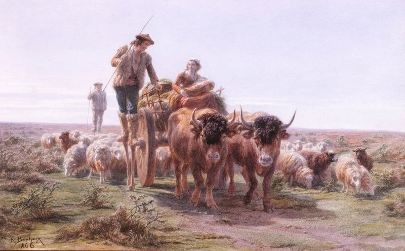 Landais çiftçileri pazara giderken - Rosa Bonheur